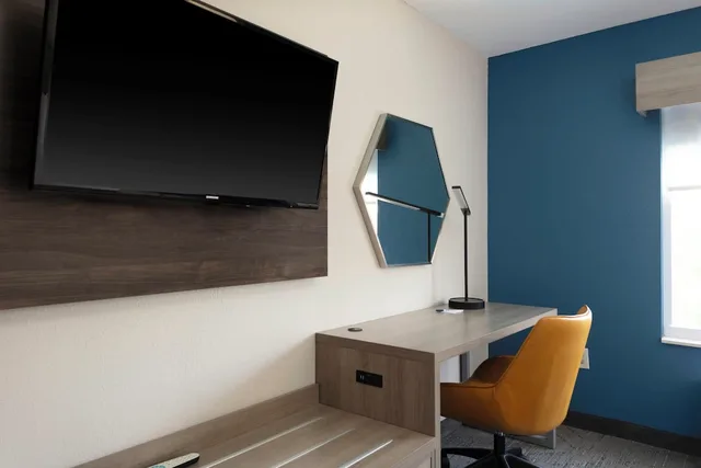 1 king bed standard mobility access tub، Holiday Inn Express Rocky Mount - Sports Center 5/5