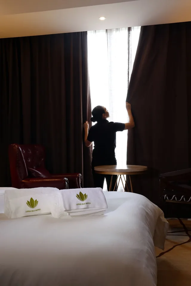 غرفة ديلوكس بسريرين مزدوجين، Lotus Blu Hotel 3/6