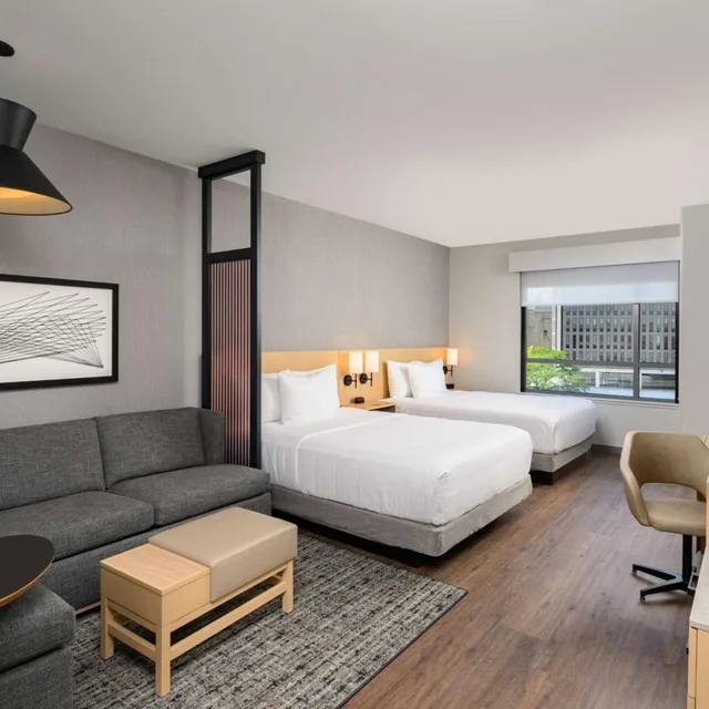 غرفة بسرير كينج وسريرين كوين لذوي الإعاقة، Hyatt Place Albany 2/4