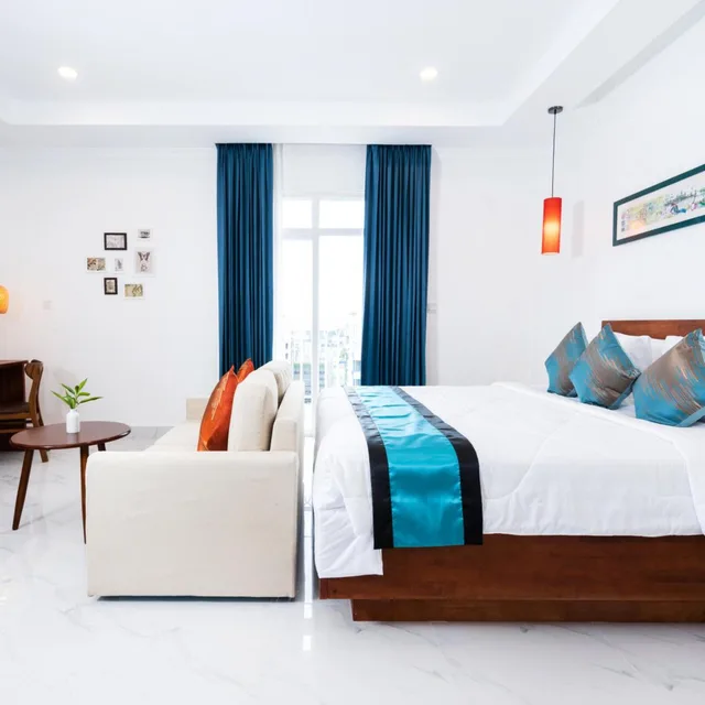 غرفة بريميير ديلوكس بسرير مزدوج بشرفة، Le Kree Downtown Hotel 1/10
