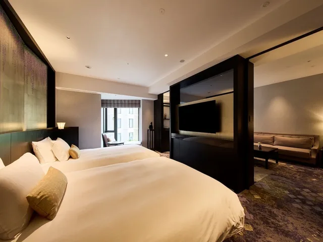 Suite, 2 Double Beds, 1 Single and 2 Double Beds, with Extra Bed، The Hotel Sanraku Kanazawa 1/5