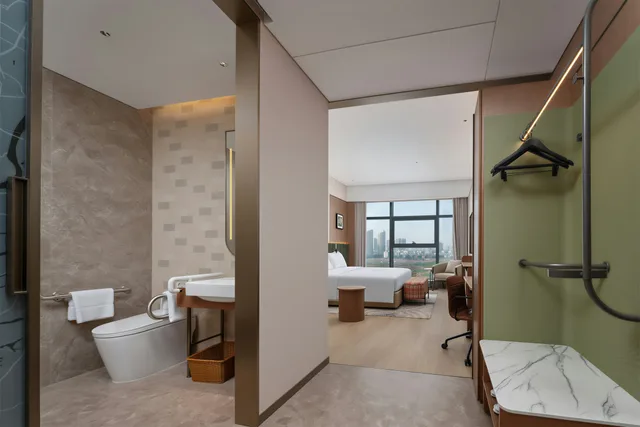 غرفة بسرير كينج لذوي الإعاقة، Hilton Garden Inn Jingzhou Shashi 4/4