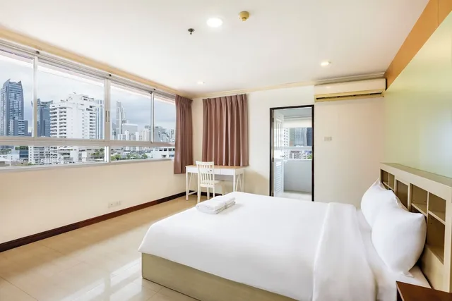شقة عائلية بسريرين كينج بإطلالة على المدينة بغرفتي نوم، Teja Hotel Bangkok at Nana 3/4