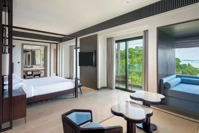 جناح استوديو بسرير كينج بإطلالة، Lampung Marriott Resort and Spa 1/4