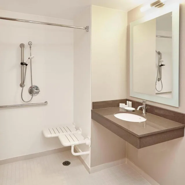 Suite, King Bed, Sofa, Bathtub, Accessible, Springhill Suites By Marriott Chicago Schaumburg 2/4