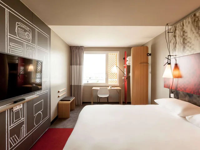 غرفة بسرير مزدوج، Ibis Lyon Carre De Soie 1/2
