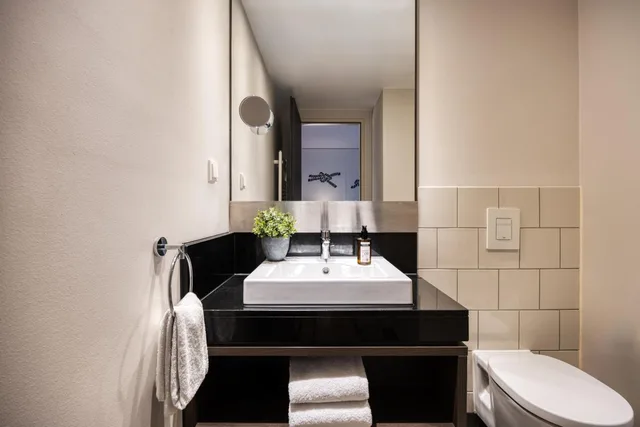 شقة بسرير كوين بغرفة نوم واحدة مع أريكة، Citadines Michel Hamburg 3/4