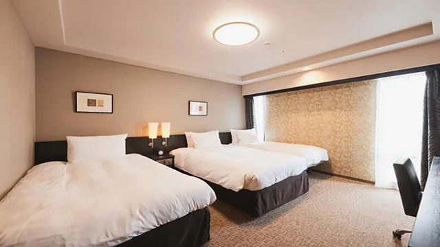 غرفة قياسية ثلاثية للمدخنين، Richmond Hotel Nagasaki Shianbashi 1/2