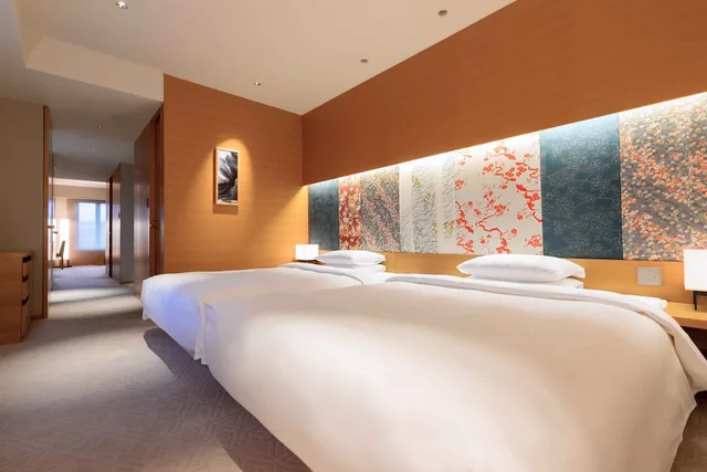 غرفة ديلوكس ركنية بسريرين كوين، HYATT REGENCY KYOTO 1/4