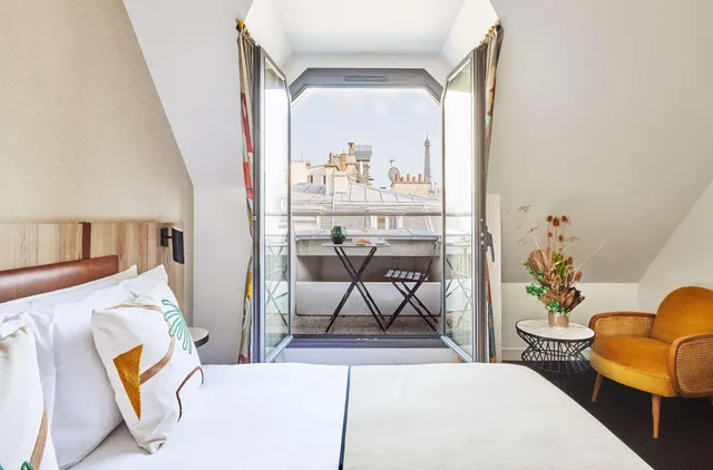 Superior, Double Bed, Eiffel View، Plaza Tour Eiffel 3/6
