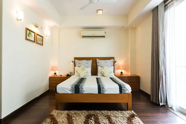 شقة فاخرة بسرير كوين بغرفة نوم واحدة، Perch Service Apartments - Gurgaon 2/9