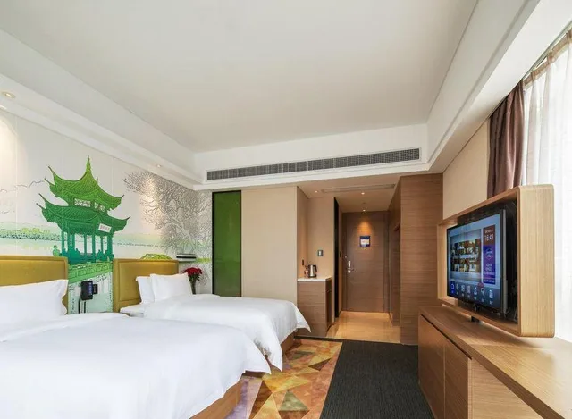 غرفة ديلوكس بسريرين منفصلين، Hampton by Hilton Hangzhou Binjiang 1/2