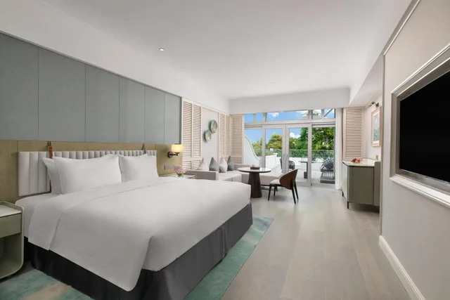غرفة بسرير كينج بإطلالة على الحديقة، Yuehua Hotel, Xiamen Seaside 1/5