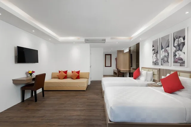 فيلا غراند ديلوكس بسريرين منفصلين وسريرين كينج بـ3 غرف نوم بمسبح خاص، DOWNTOWN VILLAS 2/5