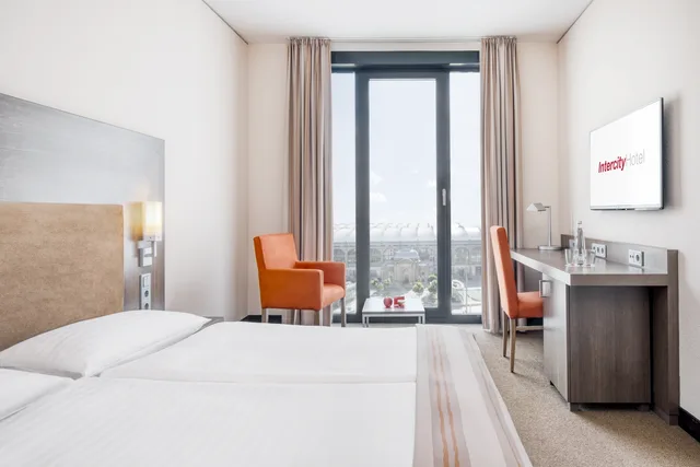 غرفة قياسية مفردة بسرير مزدوج، Intercityhotel Dresden 1/2