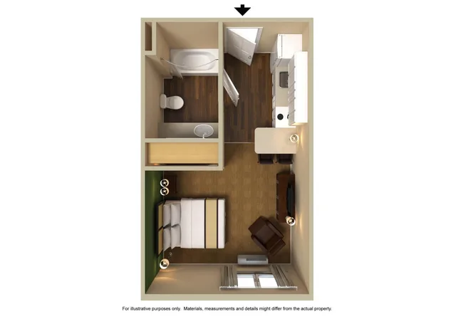 استوديو بسرير كوين لذوي الإعاقة، Extended Stay America Austin - Downtown - Town Lake 5/5