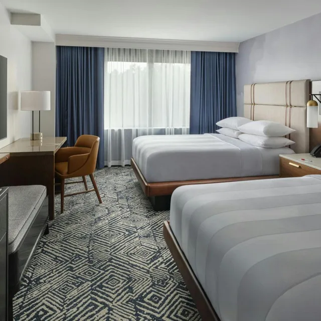 غرفة بسريرين مزدوجين، Marriott Research Triangle Park 10/19