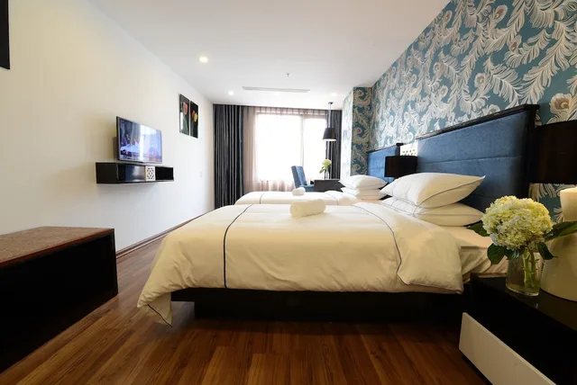 غرفة جونيور بسريرين منفصلين، Hanoi Emerald Waters Hotel Spa 6/10