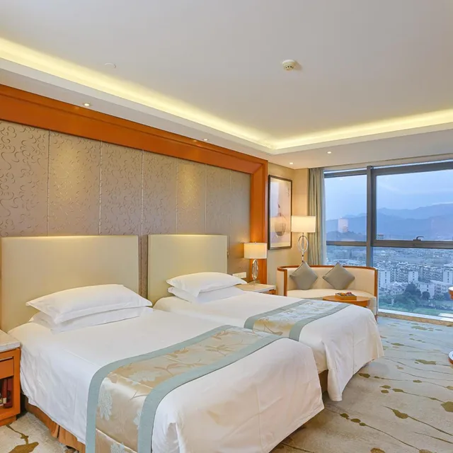 غرفة بزنس بسرير فردي بإطلالة على النهر، Yiwu Shangcheng Hotel 3/10
