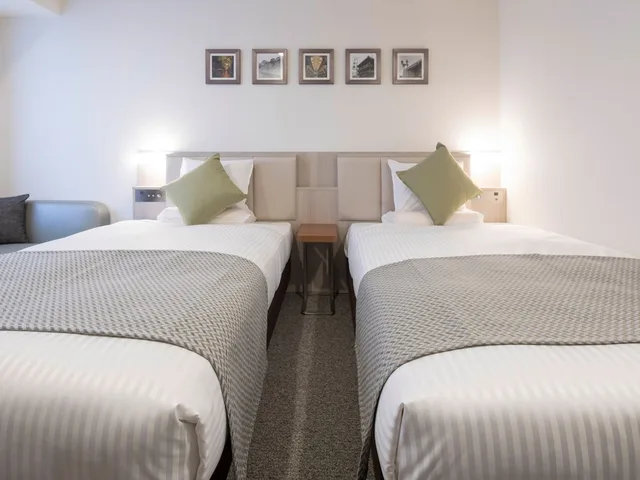 غرفة قياسية بسريرين منفصلين لغير المدخنين، Hotel Mystays Midosuji Honmachi 1/4