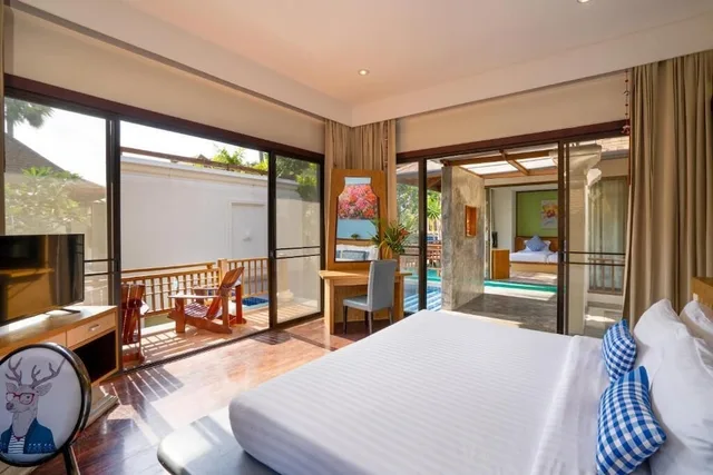 فيلا بسرير كينج وسريرين منفصلين بغرفتي نوم بمسبح خاص، Briza Beach Resort 5/10