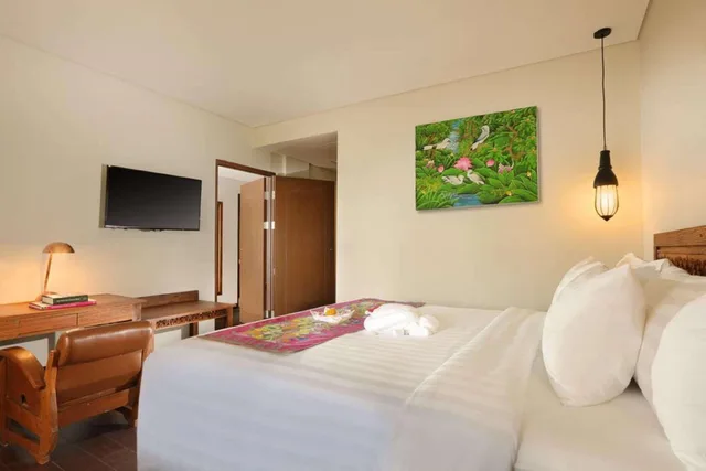 غرفة ديلوكس بسرير مزدوج، Best Western Premier Agung Resort Ubud 3/4