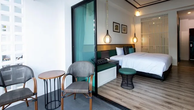 غرفة بسرير كينج بإطلالة على المسبح، Chaanburi Boutique Resort 3/4