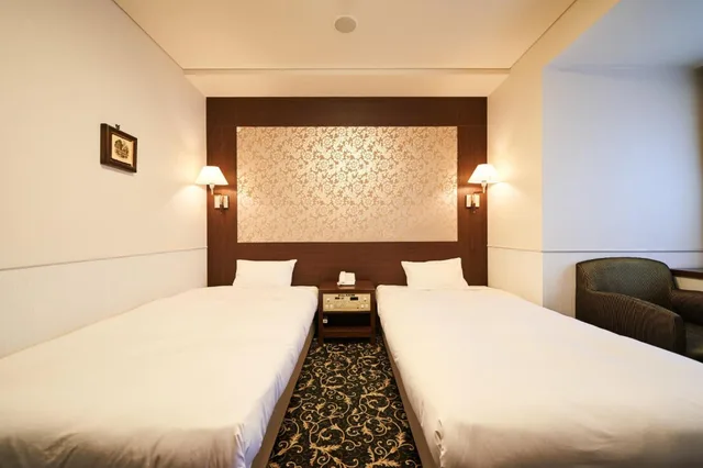 Twin Beds, West Wing، Hotel Global View Kushiro 1/5
