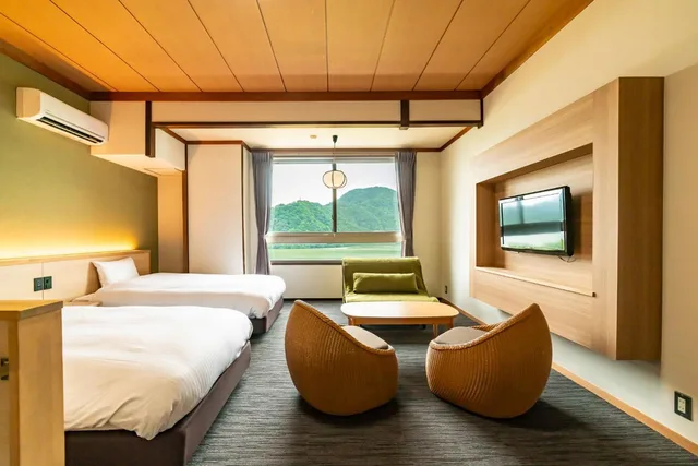 Superior, Twin Beds, Riverside, Oedo Onsen Monogatari Kinosaki Onsen Kinosaki 7/8