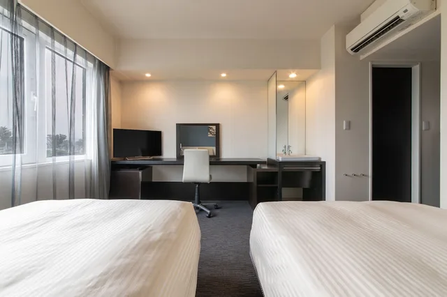 غرفة قياسية بسريرين منفصلين بغرفتي نوم، HOTEL VISTA KUMAMOTO AIRPORT 6/10