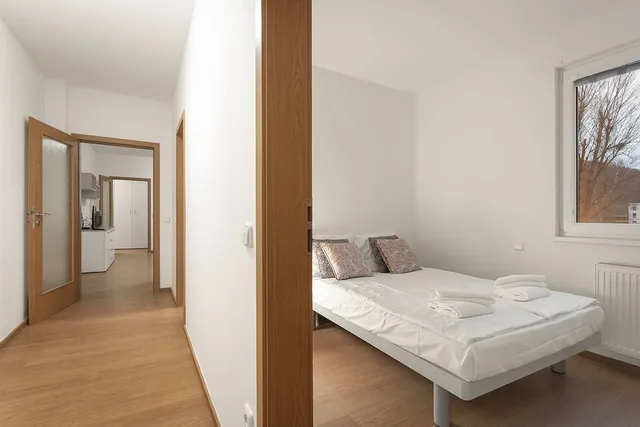 شقة سكنية بريميوم بسريرين كوين مع أريكة، Prague City Residence 5/7