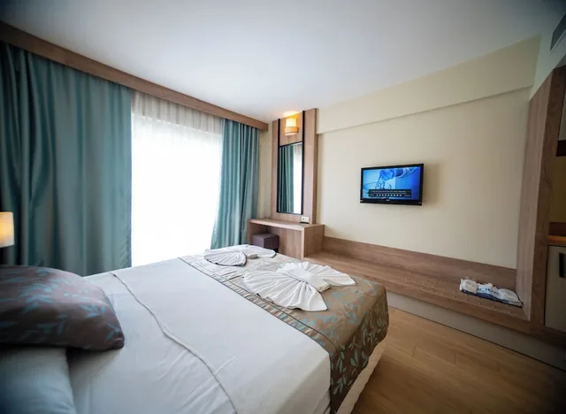غرفة اقتصادية بسرير مزدوج أو سريرين منفصلين بغرفة نوم واحدة في الملحق، Lucida Beach Hotel 3/5
