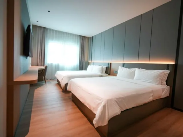 غرفة ديلوكس بسريرين كوين، The Inn Formerly Triple Tree Xpress Hotel 2/4