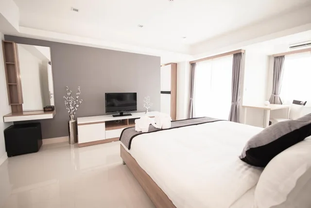 غرفة تنفيذية بغرفتي نوم، Racha Residence Sri Racha 1/1