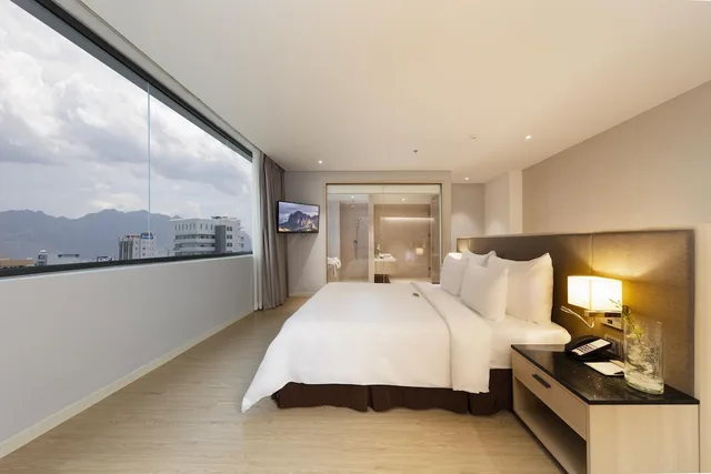 غرفة غراند ديلوكس بسرير كوين بإطلالة على البحر، DQua Hotel and Apartment 6/10