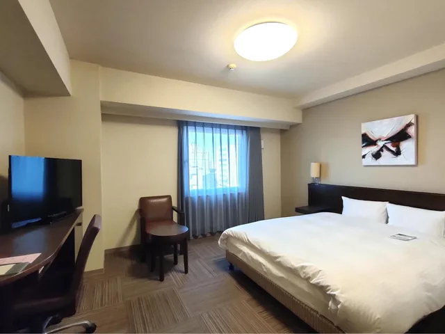 غرفة ركنية بسرير مزدوج للمدخنين، Hotel Route-Inn Miyazaki Tachibana Dori 2/3