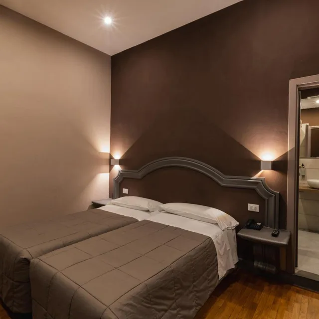 غرفة كلاسيكية بسرير مزدوج أو سريرين منفصلين، Hotel Unicorno 7/10