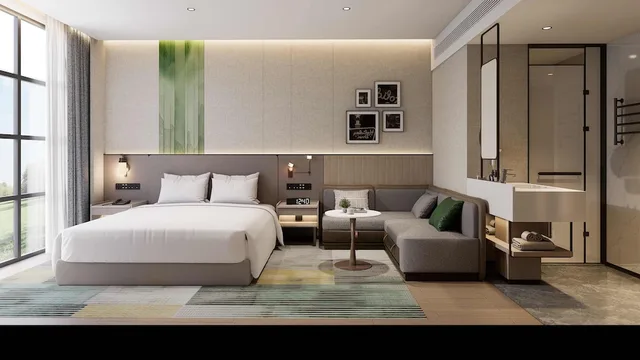 غرفة قياسية بسرير كينج، Holiday Inn Wuhu Jiangbei New Area by IHG 3/5