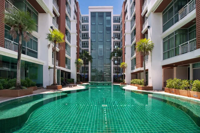 غرفة بسرير مزدوج أو سريرين منفصلين بغرفة نوم واحدة، Icheck Inn Residence Patong 1/1