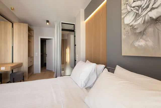 جناح بسريرين كينج بغرفتي نوم مع أريكة بجاكوزي، LUX&EASY Athens Downtown Residences 1/5