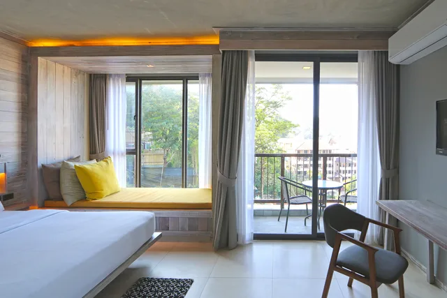 غرفة ديلوكس بسرير مزدوج أو سريرين منفصلين، Dinso Resort 3/10