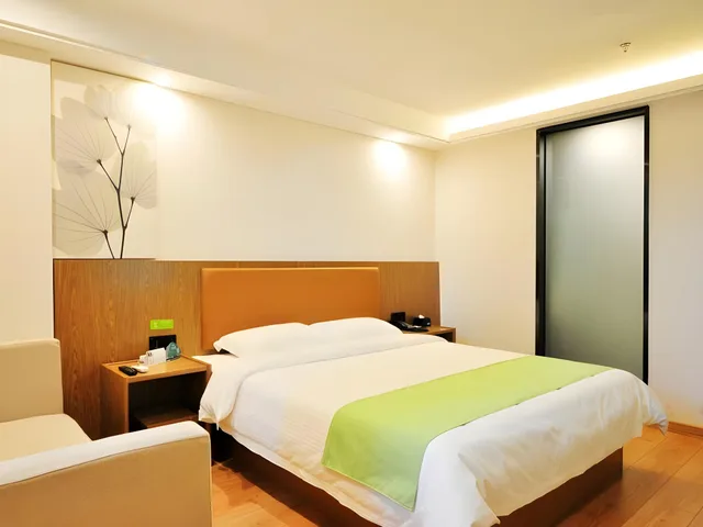 غرفة ديلوكس بسرير مزدوج، GreenTree Inn Haikou City Wuzhishan Road 2/2