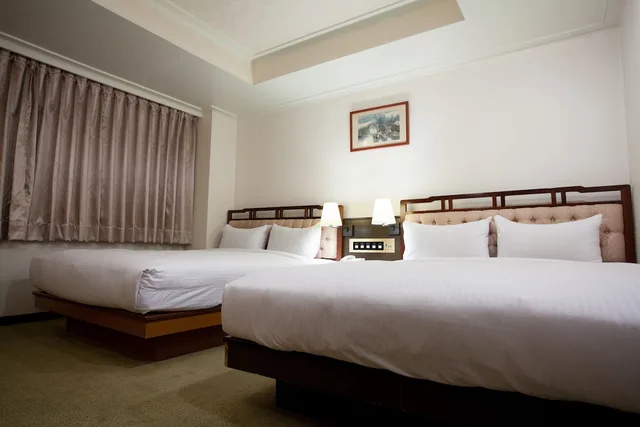 غرفة عائلية رباعية بسريرين مزدوجين بإطلالة على الحديقة، Harazuru Hotel 2/3