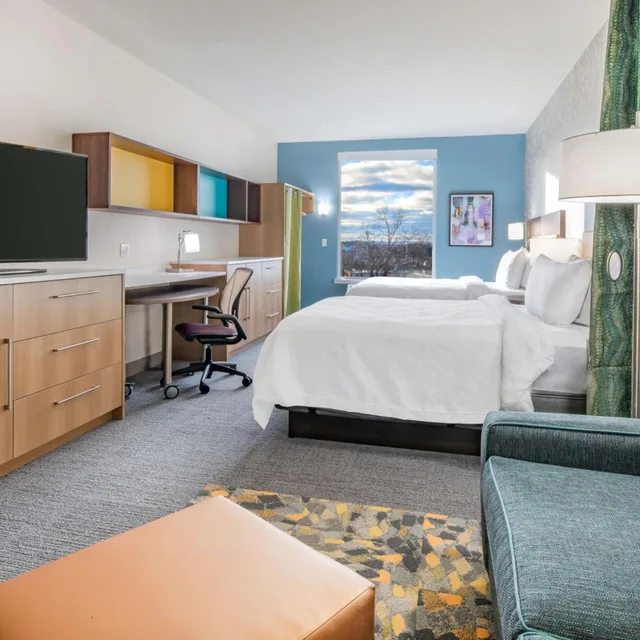 Studio, 2 Queen Beds, Sofa, Home2 Suites by Hilton Wayne 1/7