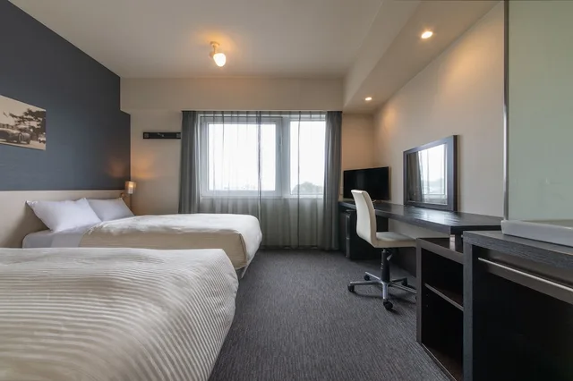 غرفة قياسية بسريرين منفصلين بغرفتي نوم، HOTEL VISTA KUMAMOTO AIRPORT 4/10