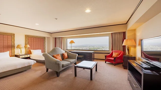 غرفة ديلوكس بسريرين منفصلين في طابق مرتفع، Okura Act City Hotel Hamamatsu 1/1