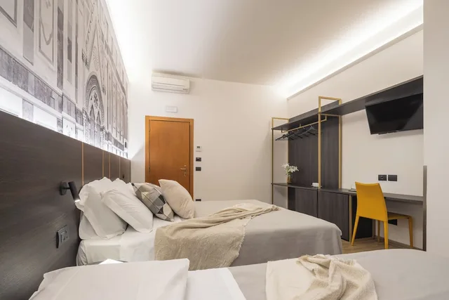 غرفة ثلاثية بسرير مزدوج وسرير فردي، Hotel Mia Cara 1/5