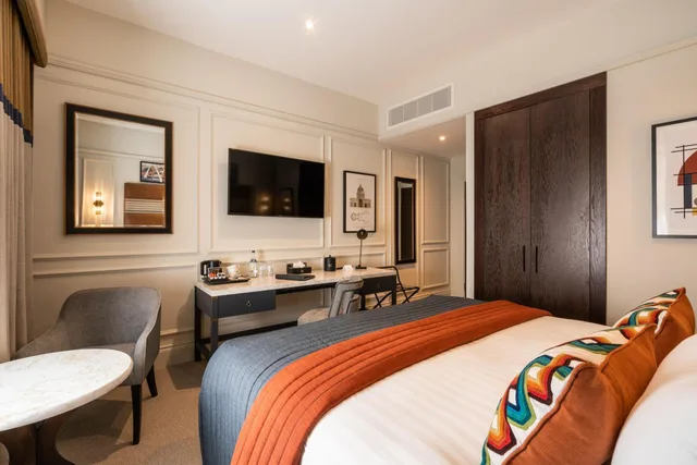 غرفة ديلوكس بسرير مزدوج، The Ebrington Hotel 3/8