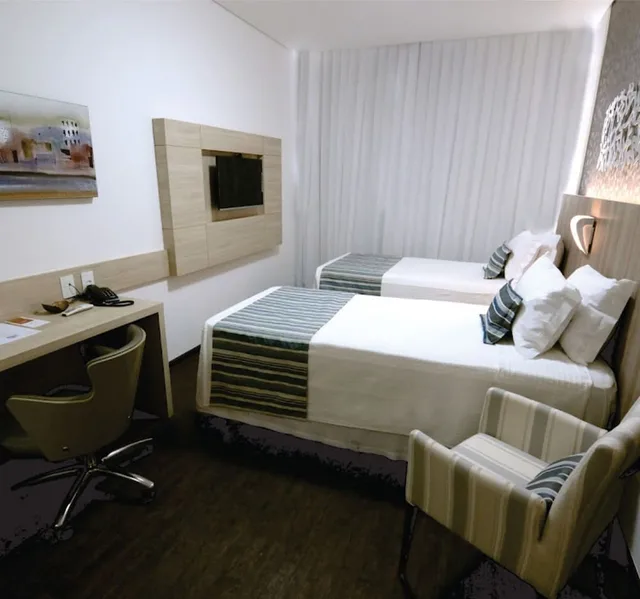غرفة ديلوكس بسريرين منفصلين، Allia Gran Hotel Pampulha Suites 8/10