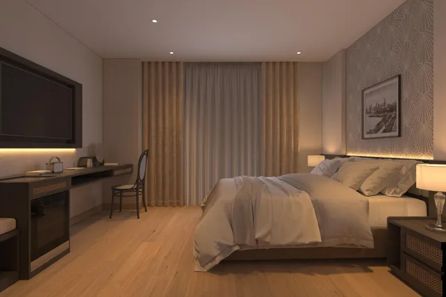غرفة سوبيريور بسرير مزدوج، Canary Hotel & Apartment 2/3